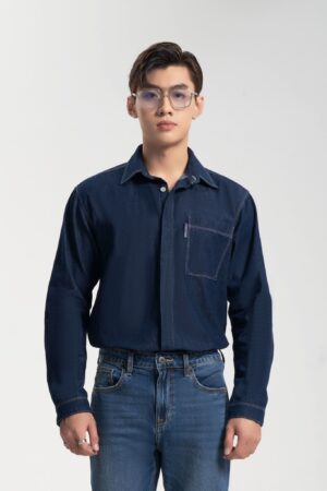 Ao so mi denim windsor
